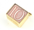 9ct Gold 10 Shilling Charm