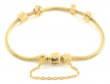 14ct Gold Pandora Charm Bracelet