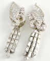 18ct White Gold Diamond Drop Earrings