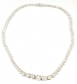 18ct White Gold Diamond Necklace