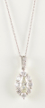 Platinum Diamond Cluster Pendant