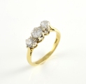 18ct Gold Diamond Three Stone Ring