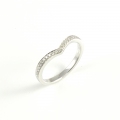 Platinum Diamond Wishbone Ring