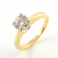 18ct Gold Diamond Single Stone Ring