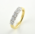 18ct Gold Diamond Five Stone Ring