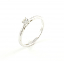 18ct White Gold Diamond Single Stone Ring 