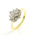 18ct Gold Diamond Cluster Ring