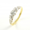 18ct Gold Diamond Three Stone Ring