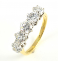 18ct Gold Diamond Five Stone Ring