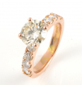 18ct Rose Gold Diamond Ring