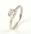 Platinum Diamond Single Stone Ring