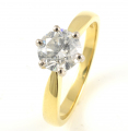 18ct Gold Diamond Single Stone Ring