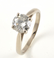 18ct White Gold Diamond Single Stone Ring