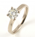 18ct White Gold Diamond Single Stone Ring