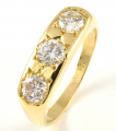 18ct Gold Diamond Three Stone Ring