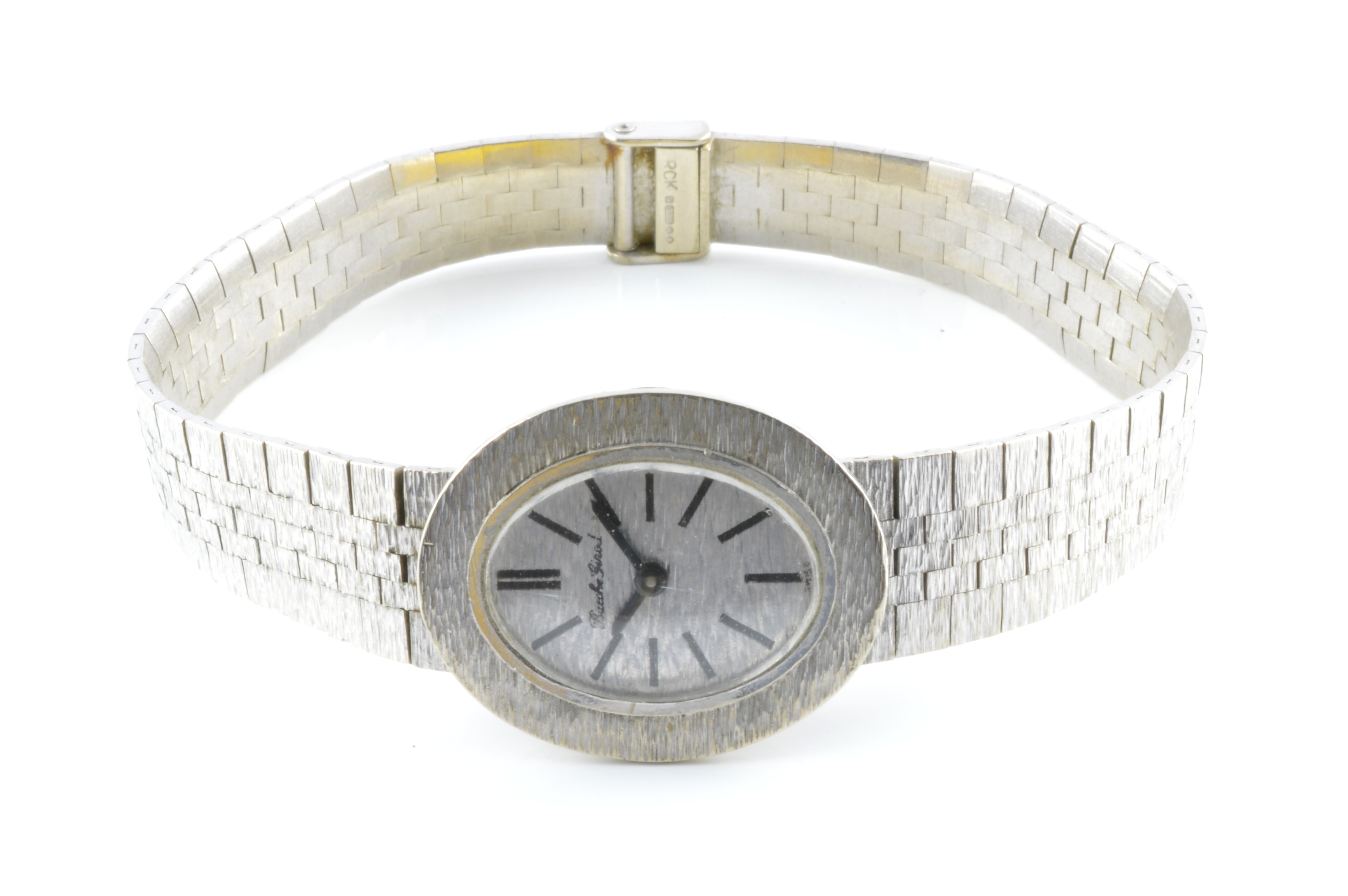 9ct white gold Bueche Girod watch